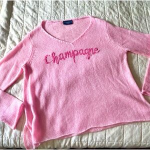 Like new pink champagne sweater (XS)